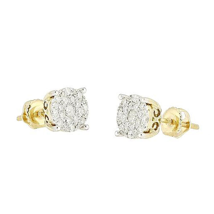 2021 Colosseum earrings collection photo, diamond cluster studs